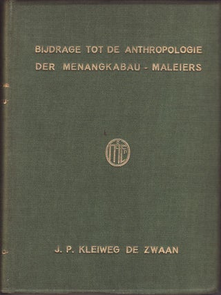 Stock ID #118019 Bijdrage tot de Anthropologie der Menangkabau-Maleiers. [Contribution to the...