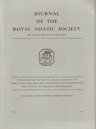 Stock ID #128033 Journal of the Royal Asiatic Society of Great Britain and Ireland. 1979. JOHN...