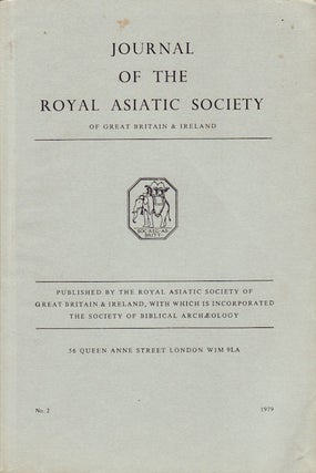 Journal of the Royal Asiatic Society of Great Britain and Ireland. 1979.