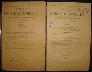 Stock ID #129898 Bulletin de la Societe de Geographie. Tonkin Expedition and le Fleuve Rouge. F....