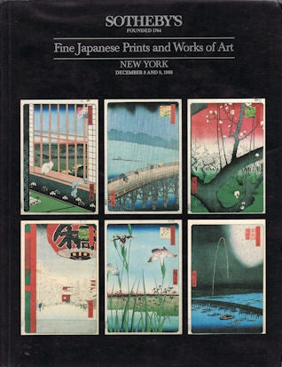 Stock ID #130288 Fine Japanese Prints and Works of Art. SOTHEBY'S AUCTION CATALOGUE