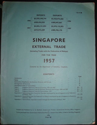 Stock ID #131113 Singapore External Trade (Excluding Trade with the Federation of Malaya) for...
