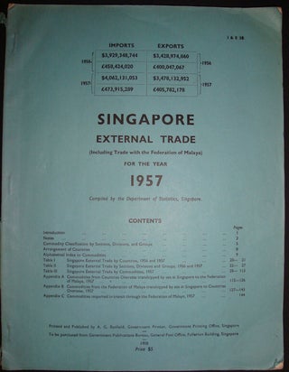Stock ID #131113 Singapore External Trade (Excluding Trade with the Federation of Malaya) for...