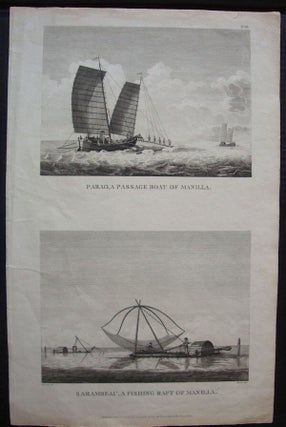 Stock ID #131577 Parao, A Passage Boat of Manilla and Sarambeau, A Fishing Raft of Manilla