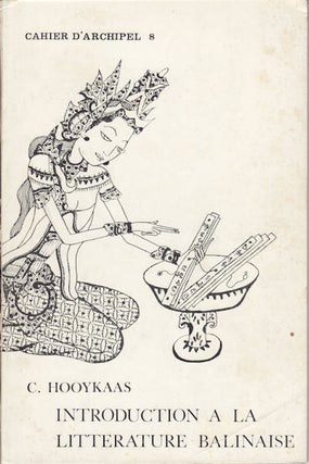Stock ID #131905 Introduction a la Litterature Balinaise. C. HOOYKAAS