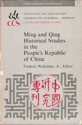 Stock ID #133669 Ming and Qing Historical Studies in the People's Republic of China....