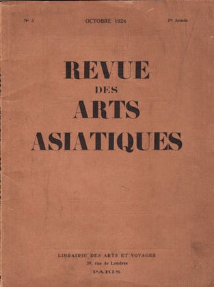 Stock ID #134438 Revue Des Arts Asiatiques. FRENCH LANGUAGE 1920S ASIAN ART JOURNAL