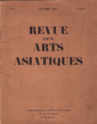 Stock ID #134438 Revue Des Arts Asiatiques. FRENCH LANGUAGE 1920S ASIAN ART JOURNAL