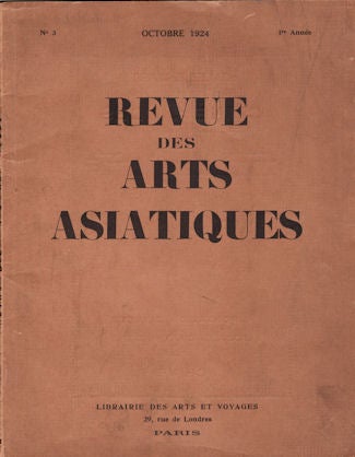 Stock ID #134438 Revue Des Arts Asiatiques. FRENCH LANGUAGE 1920S ASIAN ART JOURNAL.