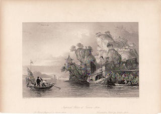 Stock ID #136655 Imperial Palace at Tseaon-shan. China Antique Print. THOMAS ALLOM