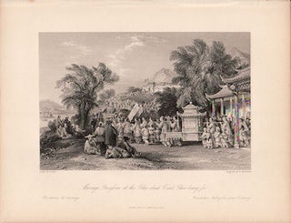 Stock ID #136665 Marriage Procession at the Blue-Cloud Creek, Chin-Keang-Foo. China antique...
