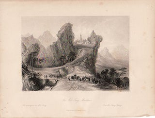 Stock ID #136669 The Woo-Tang Mountains. Wudang Mountains. Hubei. China Antique Print. THOMAS ALLOM