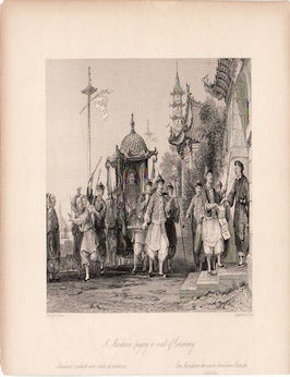 Stock ID #136676 A Mandarin Paying a Visit of Ceremony. [China Antique Print]. THOMAS ALLOM.