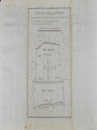 Stock ID #136794 Plan De la Ville De Peking. JACQUES-NICOLAS BELLIN, CARTOGRAPHER