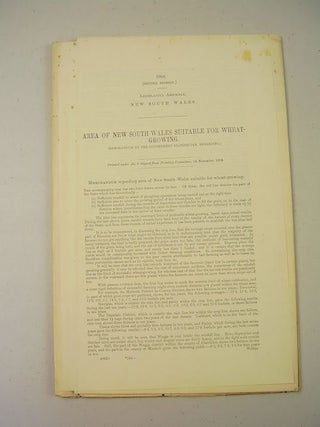 1904 Large Map. Area of New South Wales Suitable for Wheat-Growing. Agriculture. Australia.
