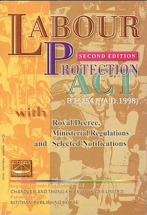 Stock ID #141015 Labour Protection Act B.E. 2541 (A.D. 1998). With Royal Decree, Ministerial...