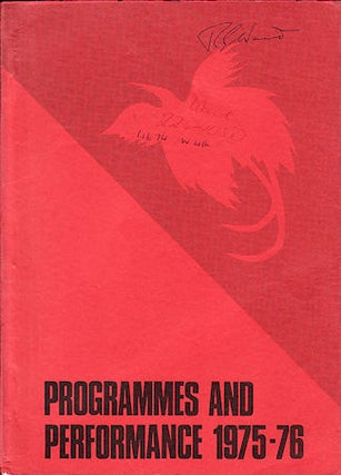 Stock ID #141435 Programmes and Performance 1975-6. NATIONAL PLANNING COMMITTEE