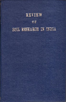 Stock ID #143223 Review of Soil Research in India. J. S. AND S. P. RAY CHAUDHURI KANWAR