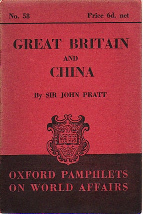 Stock ID #149700 Great Britain and China. SIR JOHN PRATT