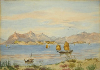Stock ID #149825 An Island in Hong Kong. WATERCOLOUR OF HONG KONG