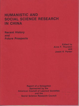 Stock ID #150114 Humanistic and Social Science Research in China. Recent History and Future...