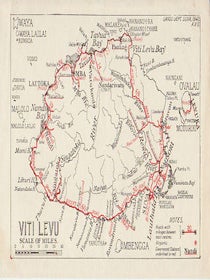 Stock ID #150299 Viti Levu. FIJI - MAP