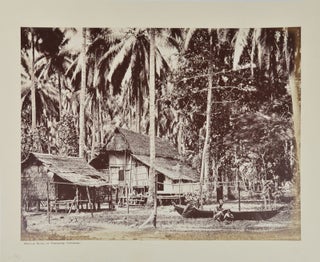 Stock ID #150410 Photograph Titled "Native Huts in Tangong Cattong" TOGETHER WITH Original...