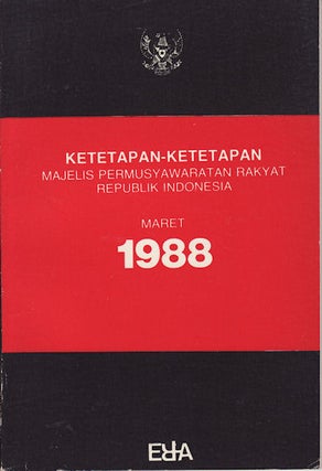 Stock ID #150712 Ketetapan-Ketetapan Majelis Permusyawaratan Rakyat Republik Indonesia Maret...