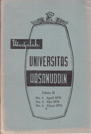 Stock ID #150726 Madjalah Universitas Hasanuddin. Tahun II, No. 4. April 1970, No. 5. Mei...
