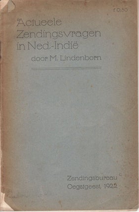 Stock ID #150861 Actueele Zendingsvragen In Ned.-Indie. M. LINDENBORN