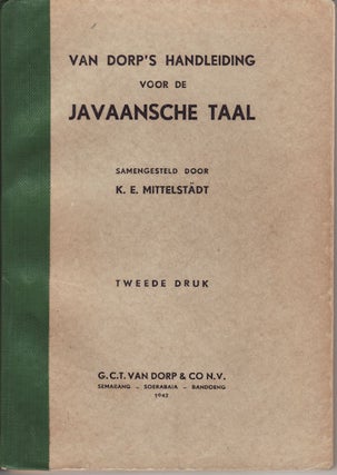 Stock ID #151230 Van Dorp's Handleiding Voor de Javaansche Taal. T. DRUK