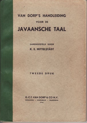 Stock ID #151230 Van Dorp's Handleiding Voor de Javaansche Taal. T. DRUK