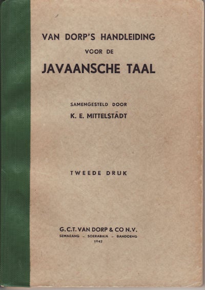 Stock ID #151230 Van Dorp's Handleiding Voor de Javaansche Taal. T. DRUK.