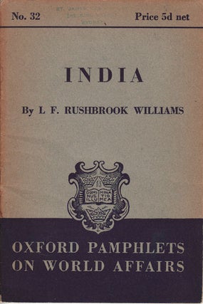 Stock ID #151950 India. L. F. RUSHBROOK WILLIAMS