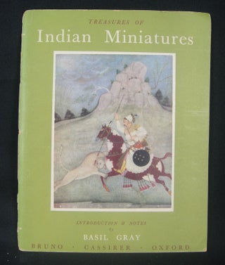 Stock ID #152318 Treasures of Indian Miniatures in the Bikaner Palace Collection. BASIL GRAY,...