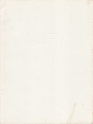 Stock ID #152856 Work. Tashiro, Yukitoshi. EXHIBITION CATALOGUE