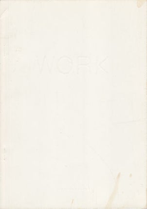 Stock ID #152856 Work. Tashiro, Yukitoshi. EXHIBITION CATALOGUE