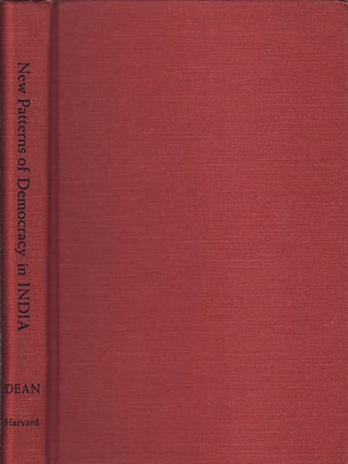 Stock ID #153228 New Patterns of Democracy in India. VERA MICHELES DEAN