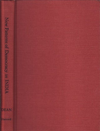 Stock ID #153228 New Patterns of Democracy in India. VERA MICHELES DEAN