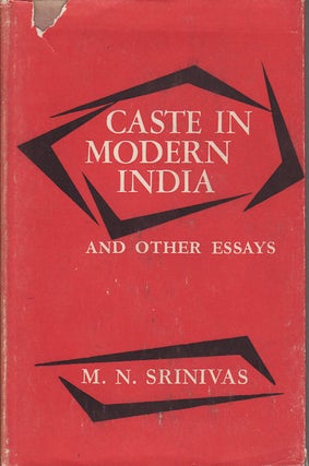 Stock ID #153366 Caste in Modern India and Other Essays. M. N. SRINIVAS
