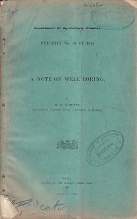 Stock ID #153693 A Note on Well Boring. W. M. SCHUTTE