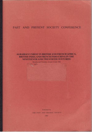 Stock ID #153830 Agrarian Unrest in British and French Africa, British India and French...