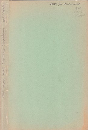 Stock ID #153929 Shahjahan's Relations with Golconda. DR. YAR MUHAMMAD KHAN