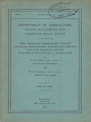 Stock ID #154243 The Oriental Micratory Locust (Locusta Migratoria Manilensis Meyen) and the...