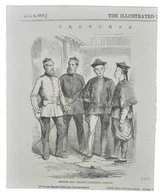 Stock ID #154369 British and Chinese Policemen, Canton. THE ILLUSTRATED LONDON NEWS