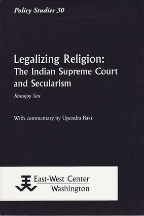 Stock ID #154534 Legalizing Religion. The Indian Supreme Court and Secularism. RONOJOY SEN