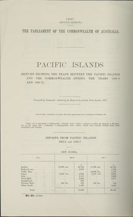 Stock ID #154712 Pacific Islands. (Return showing the Trade between the Pacific Islands and...