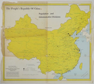 Stock ID #155412 The People's Republic of China. Population and Administrative Divisions. MAP OF...