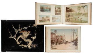 Stock ID #155818 Japanese Photograph Album of the Meiji Period. ALBUMEN HAND COLOURED JAPANESE...