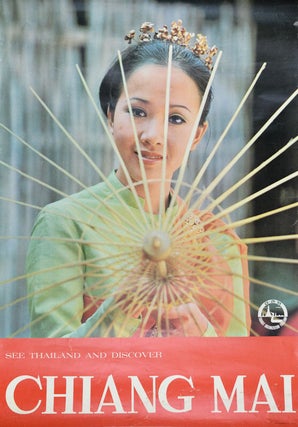 Stock ID #155825 See Thailand and Discover Chiang Mai. TRAVEL POSTER - 1970S